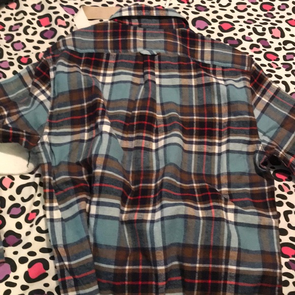 flannel button down - Picture 2 of 2